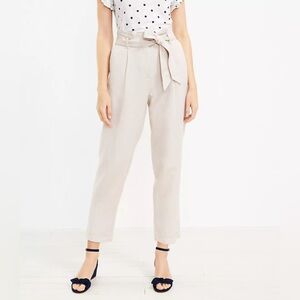 Loft Paperbag Taper Pants